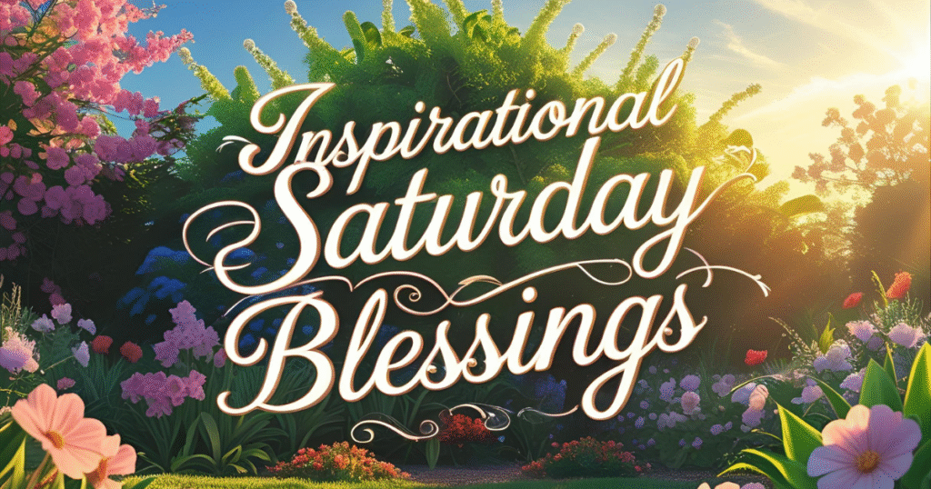 inspirational saturday blessings