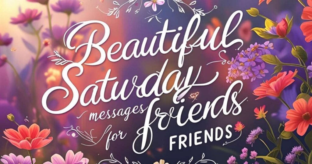 Beautiful Saturday messages to wish friends a joyful and blessed day