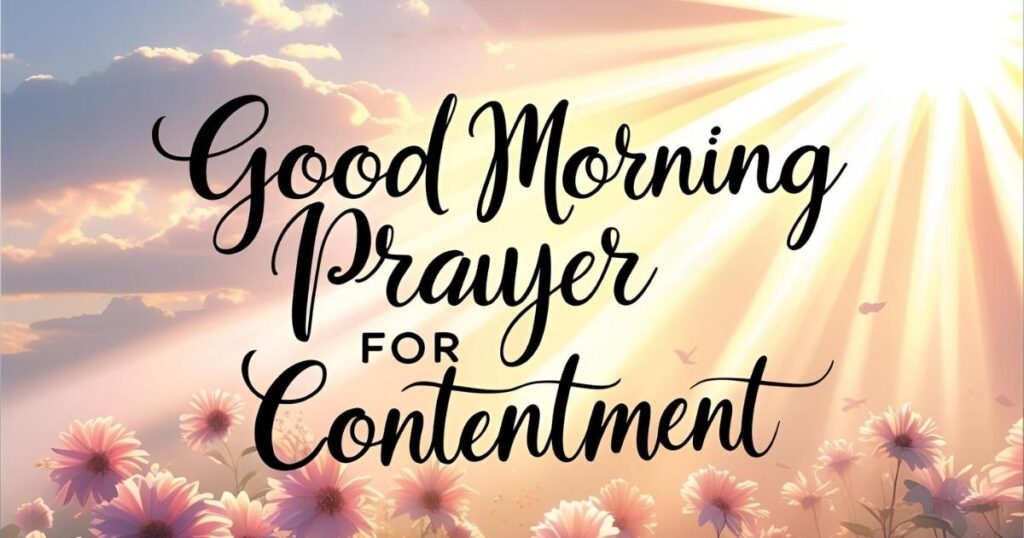 Good Morning Prayers