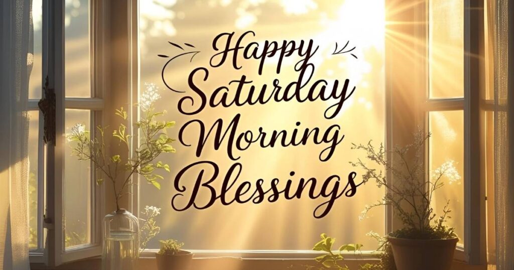 Happy Saturday morning blessings for a peaceful and joyful weekend