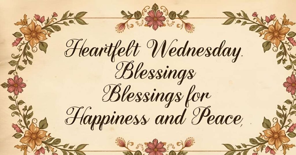 Good Morning Wednesday Blessings