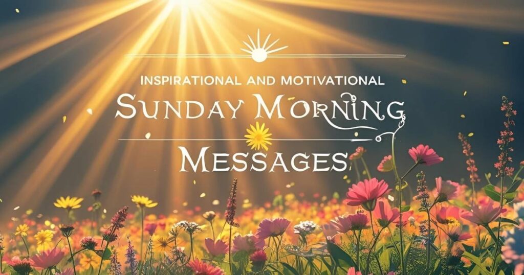 Good Morning Sunday Blessings