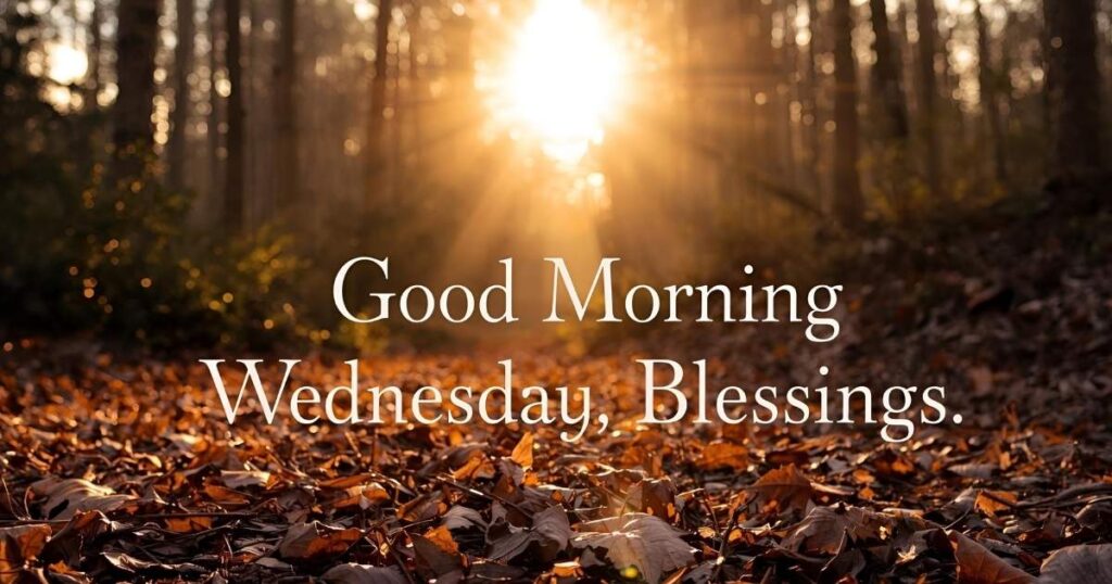 Good Morning Wednesday Blessings