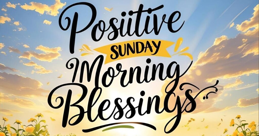 Inspirational Sunday quote with flowers and sunshine
