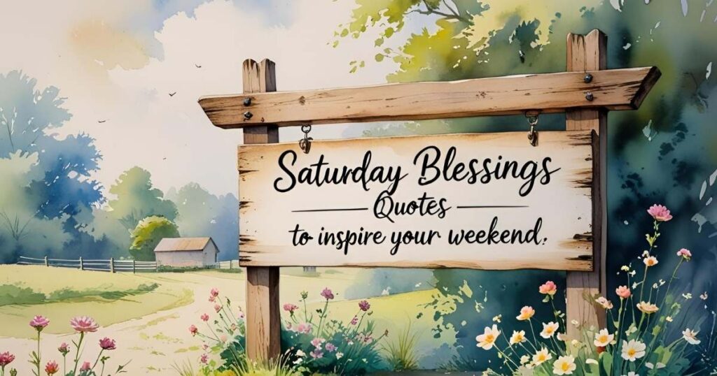 Saturday Blessings