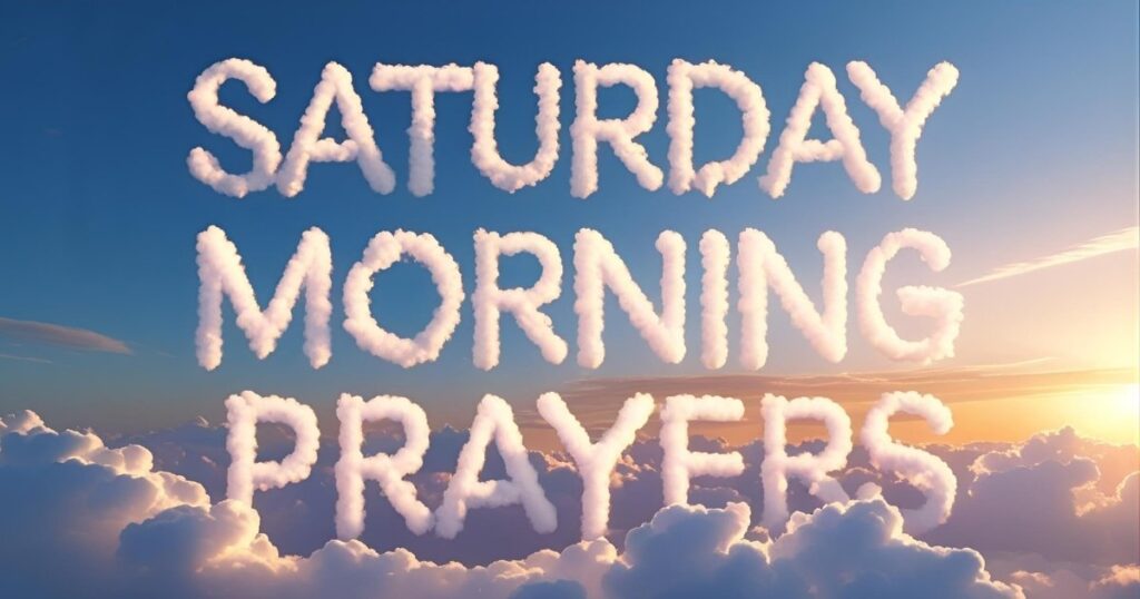 Saturday morning prayers asking for God’s blessings and guidance