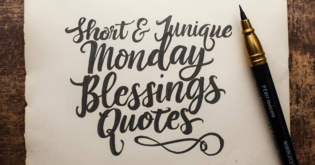 Monday Blessings