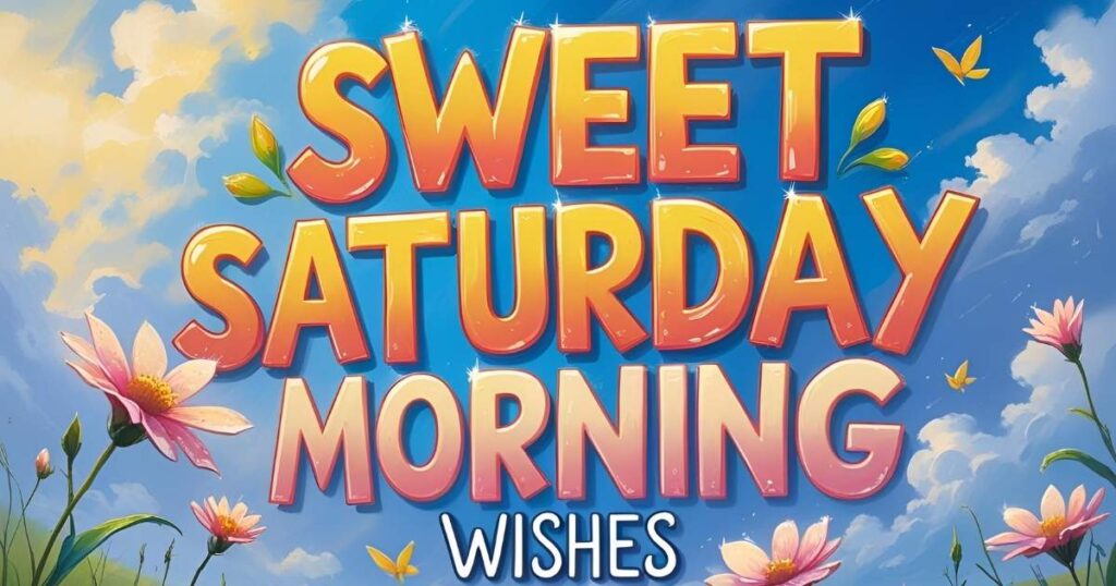 Sweet Saturday morning wishes to share love and warm greetings