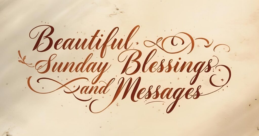 Sunday Blessings