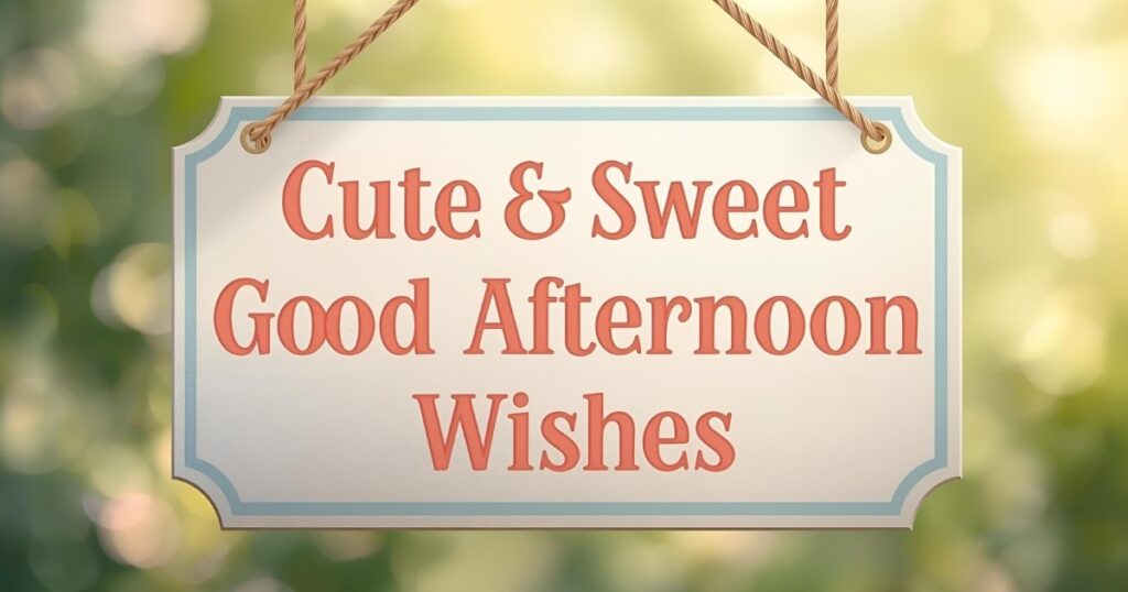Good Afternoon Blessings