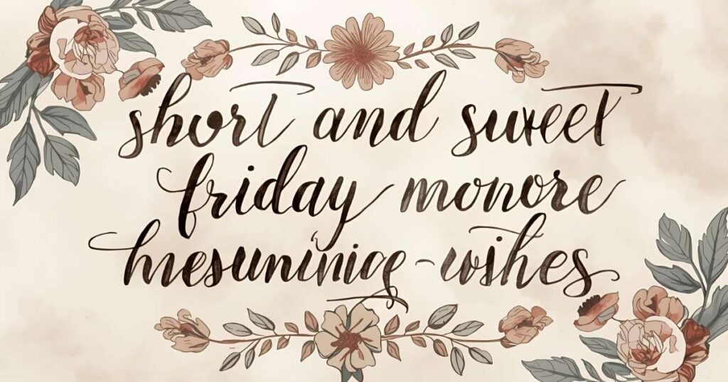 Good Morning Friday Blessings